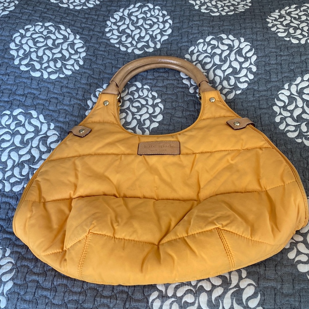 Kate Spade barely used soft side orange handbag.